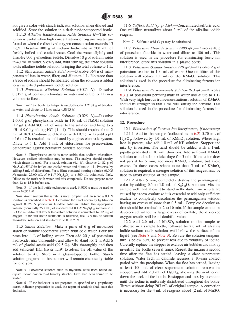 ASTM D888-05 - Standard Test Methods for Dissolved Oxygen in Water