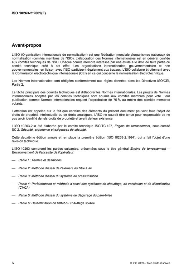 ISO 10263-2:2009 ISO 10263-2:2009 - Engins de terrassement -- Environnement de l'enceinte de l'opérateur - Page 4 preview