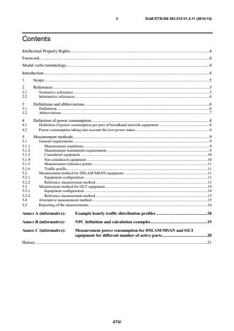 ETSI EN 303 215 V1.2.11 (2014-12) - Environmental Engineering (EE); Measurement methods and limits for power consumption in broadband telecommunication networks equipment