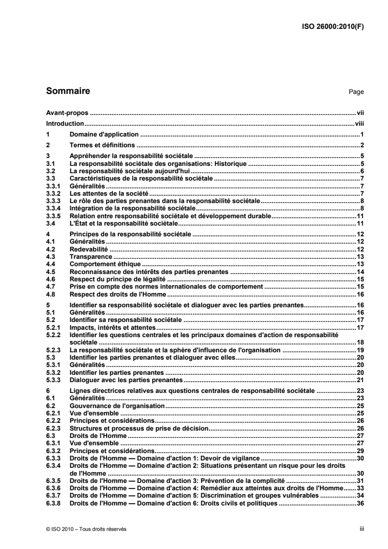 ISO 26000:2010 - Lignes directrices relatives à la responsabilité sociétale
Released:10/28/2010