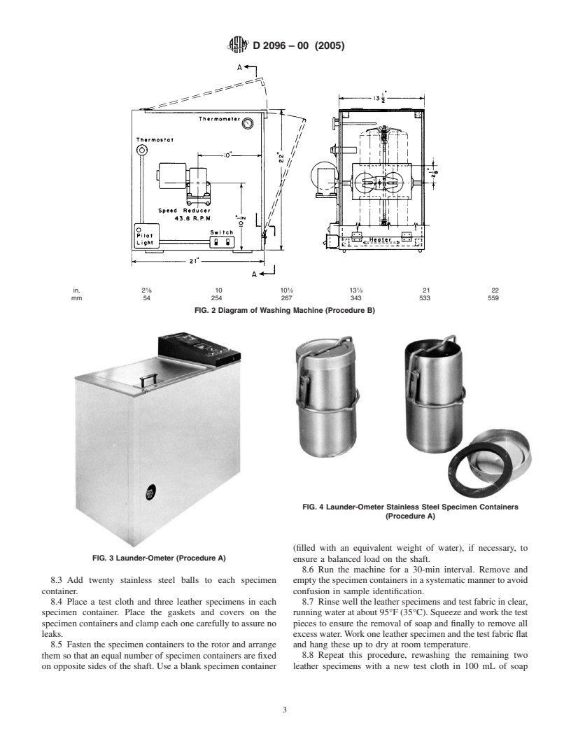 ASTM D2096-00(2005) - Standard Test Method for Colorfastness and Transfer of Color in the Washing of Leather