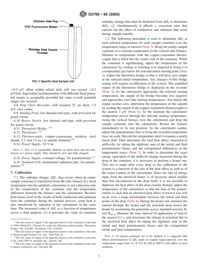 ASTM D2766-95(2005) - Standard Test Method for Specific Heat of Liquids and Solids