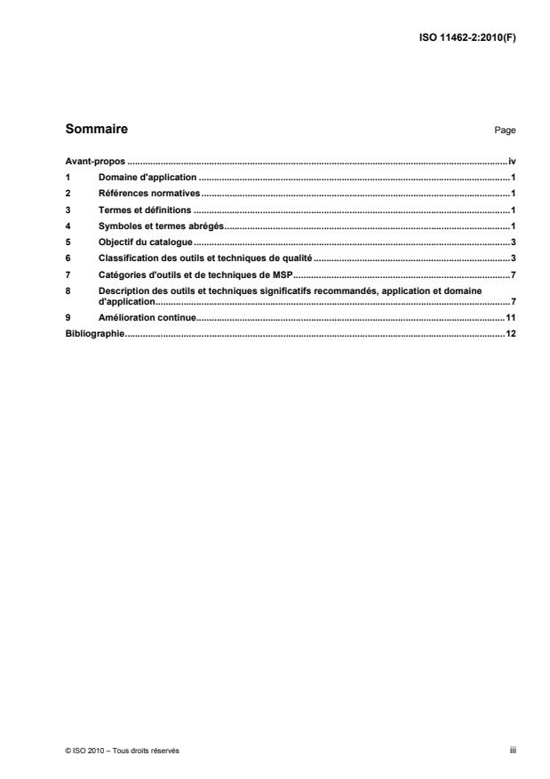 ISO 11462-2:2010 - Lignes directrices pour la mise en oeuvre de la maîtrise statistique des processus (MSP)