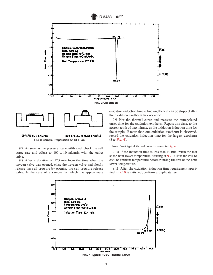 ASTM D5483-02e1 - Standard Test Method for Oxidation Induction Time of Lubricating Greases by Pressure Differential Scanning Calorimetry