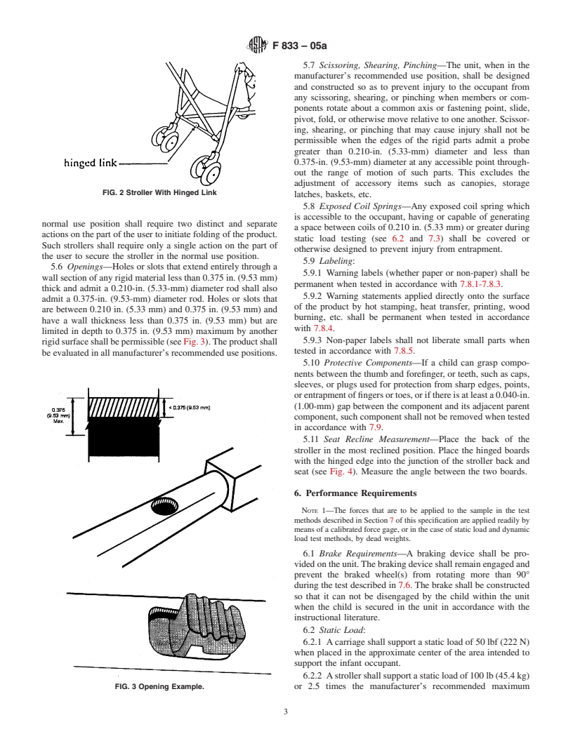 ASTM F833-05a - Standard Consumer Safety Performance Specification for Carriages and Strollers