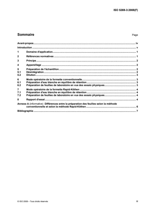 ISO 5269-3:2008 ISO 5269-3:2008 - Pâtes -- Préparation des feuilles de laboratoire pour essais physiques - Page 3 preview