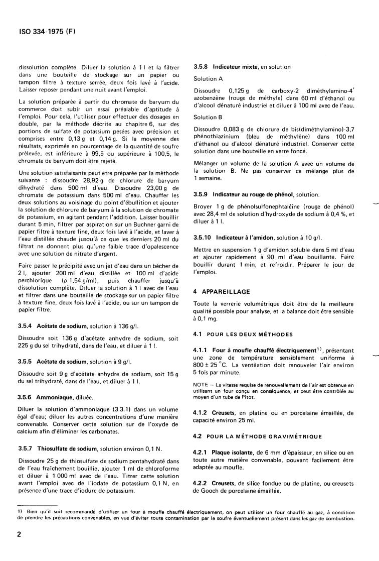 ISO 334:1975 - Coal and coke — Determination of total sulphur — Eschka method
Released:1/1/1975