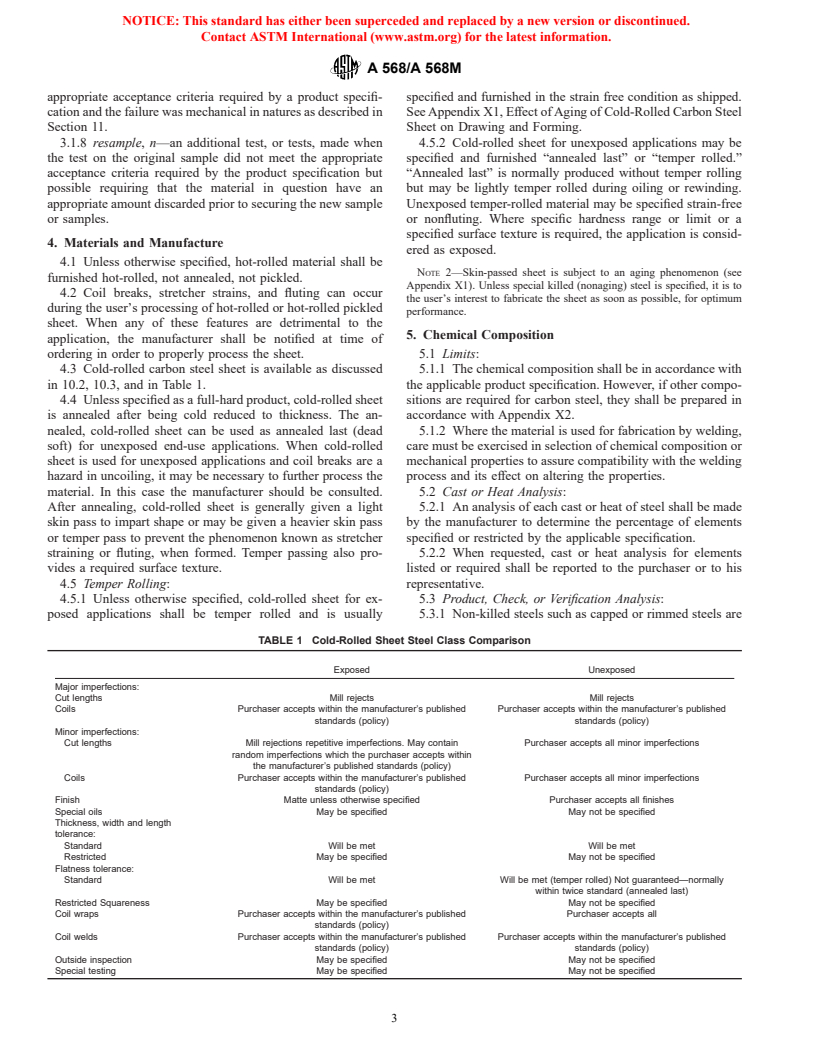 ASTM A568/A568M-02 - Standard Specification for Steel, Sheet, Carbon, and High-Strength, Low-Alloy, Hot-Rolled and Cold-Rolled, General Requirements for