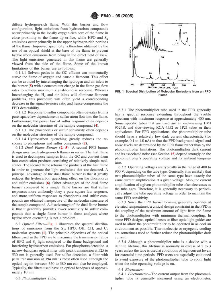 ASTM E840-95(2005) - Standard Practice for Using Flame Photometric Detectors in Gas Chromatography