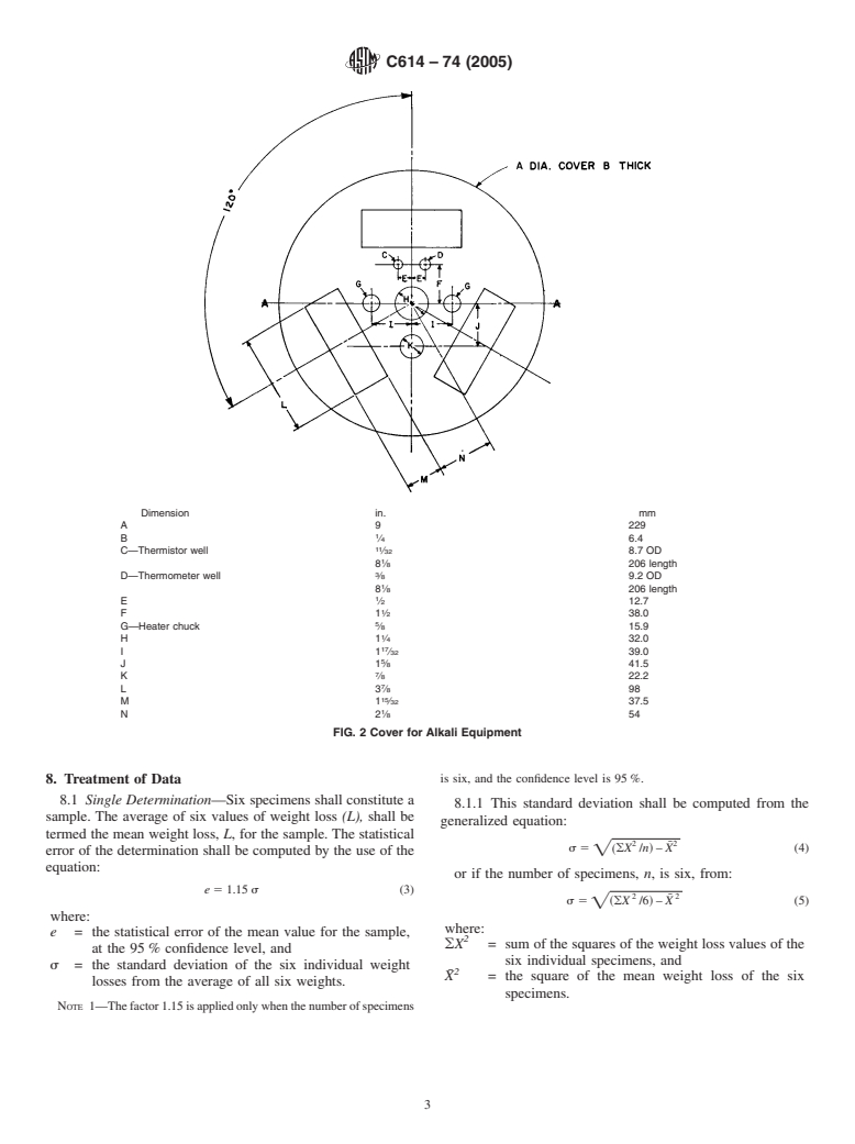 ASTM C614-74(2005) - Standard Test Method for Alkali Resistance of Porcelain Enamels