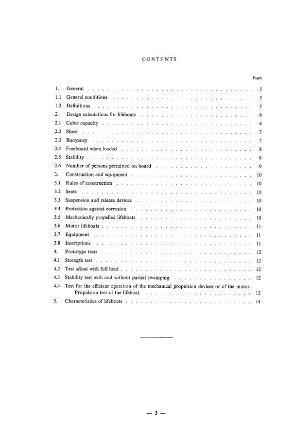 ISO/R 338:1963 - Lifeboats for less than one hundred people