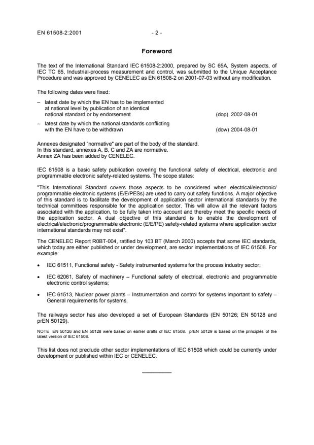 EN 61508-2:2001 EN 61508-2:2007 - Page 4 preview