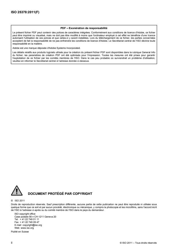 ISO 25378:2011 ISO 25378:2011 - Spécification géométrique des produits -- Caractéristiques et conditions -- Définitions - Page 2 preview