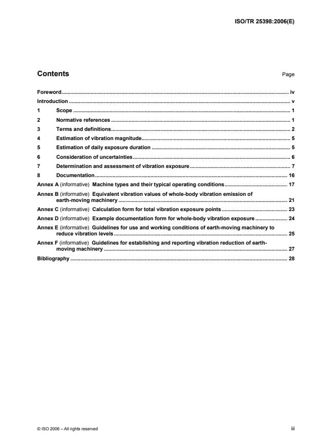 ISO/TR 25398:2006 - Earth-moving machinery -- Guidelines for assessment of exposure to whole-body vibration of ride-on machines -- Use of harmonized data measured by international institutes, organizations and manufacturers