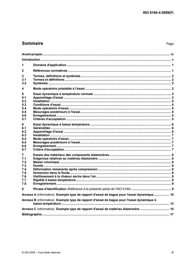 ISO 6194-4:2009 - Bagues d'étanchéité à lèvres pour arbres tournants incorporant des éléments d'étanchéité en élastomère