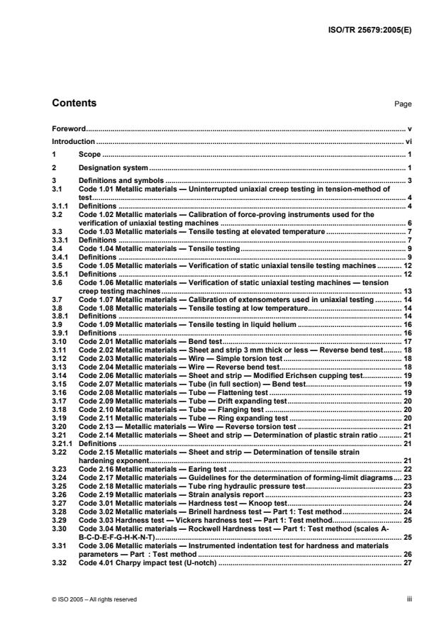ISO/TR 25679:2005 - Mechanical testing of metals -- Symbols and definitions in published standards