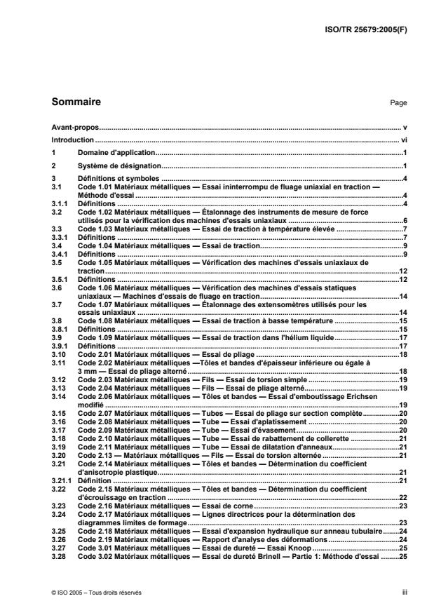 ISO/TR 25679:2005 - Essais mécaniques des métaux -- Symboles et définitions figurant dans les normes publiées