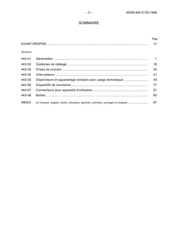 SIST IEC 60050(605):1999 IEC 60050-442:1998 - International Electrotechnical Vocabulary (IEV) - Part 442: Electrical accessories - Page 4 preview