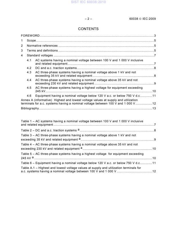 IEC 60038 IEC 60038:2010 (EN) - Page 4 preview