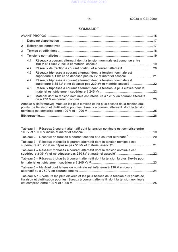 IEC 60038 IEC 60038:2010 (FR) - Page 4 preview