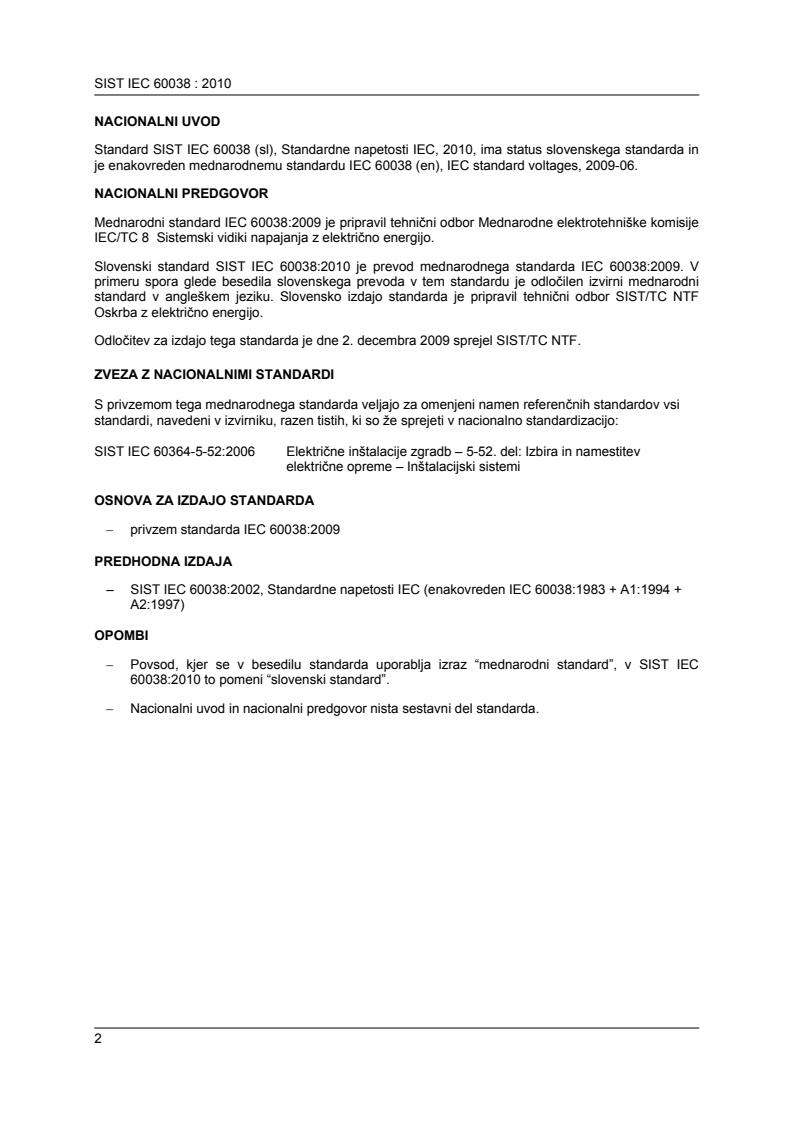 IEC 60038 IEC 60038:2010 - Page 2 preview