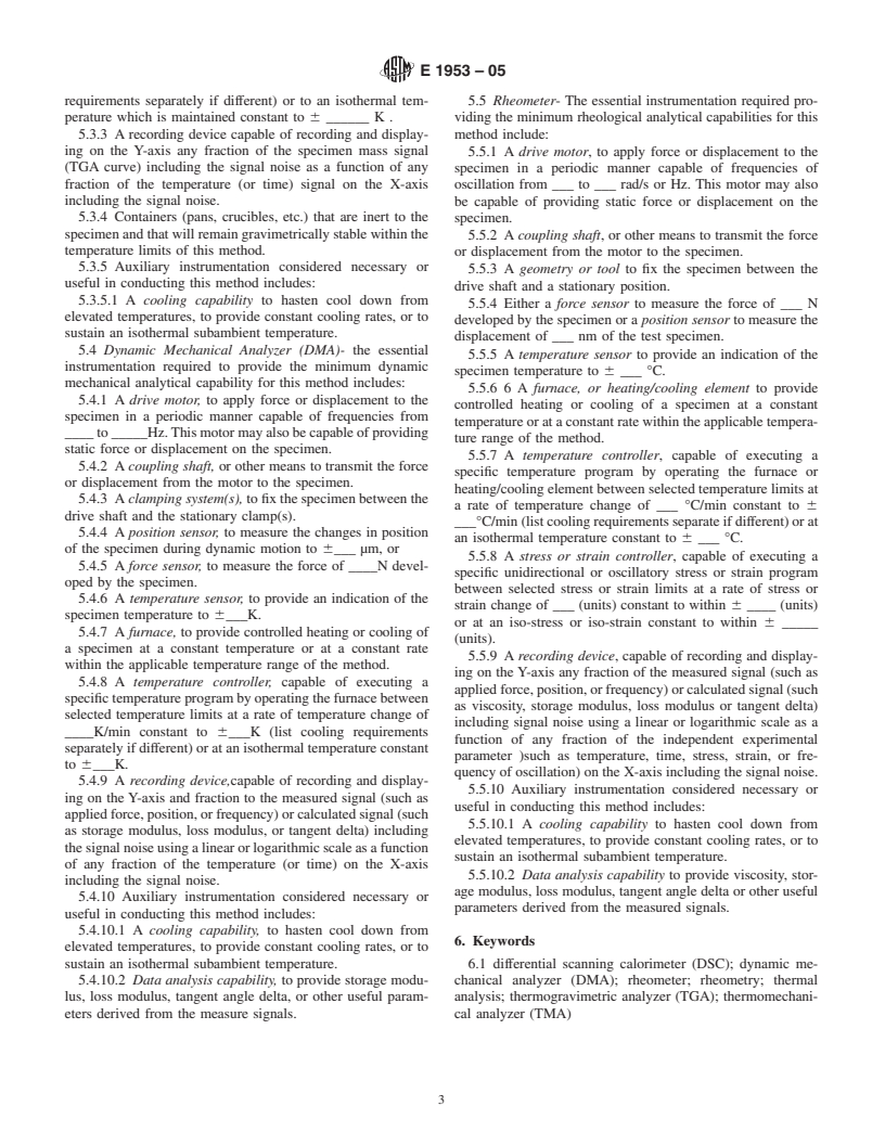 ASTM E1953-05 - Standard Practice for Description of Thermal Analysis Apparatus