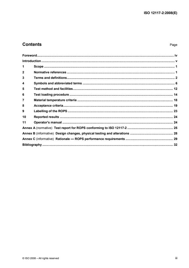 ISO 12117-2:2008 - Earth-moving machinery -- Laboratory tests and performance requirements for protective structures of excavators