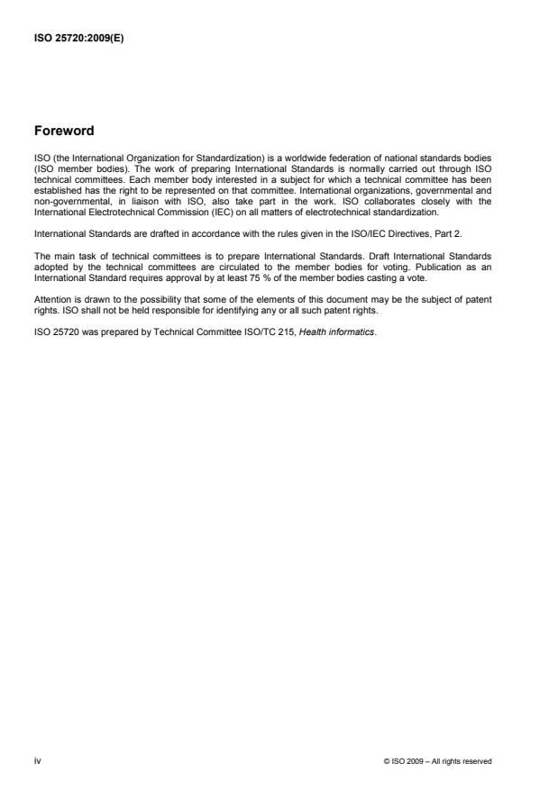 ISO 25720:2009 ISO 25720:2009 - Health informatics -- Genomic Sequence Variation Markup Language (GSVML) - Page 4 preview