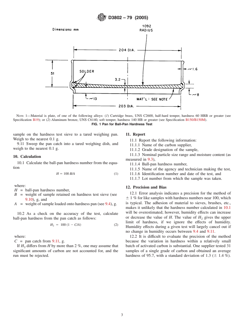 ASTM D3802-79(2005) - Standard Test Method for Ball-Pan Hardness of Activated Carbon