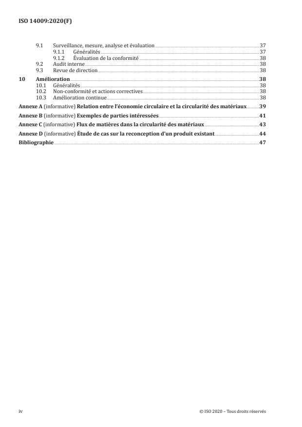 ISO 14009:2020 ISO 14009:2020 - Systèmes de management environnemental -- Lignes directrices pour intégrer la circularité des matériaux dans la conception et le développement - Page 4 preview