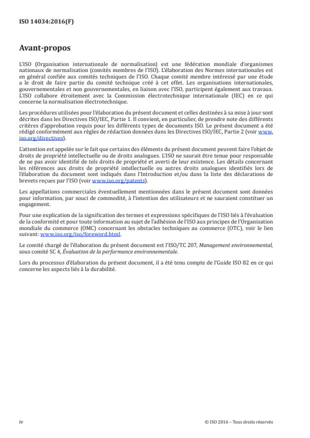 ISO 14034:2016 ISO 14034:2016 - Management environnemental -- Vérification des technologies environnementales (ETV) - Page 4 preview