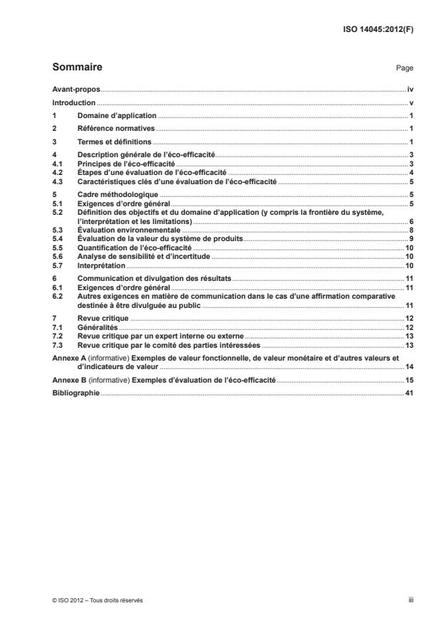 ISO 14045:2012 - Management environnemental -- Évaluation de l'éco-efficacité des systemes de produits -- Principes, exigences et lignes directrices