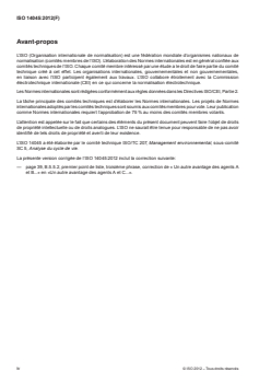 ISO 14045:2012 - Management environnemental — Évaluation de l'éco-efficacité des systèmes de produits — Principes, exigences et lignes directrices
Released:11. 07. 2012 - Page 4 preview