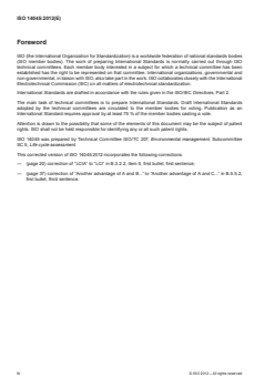 ISO 14045:2012 - Environmental management — Eco-efficiency assessment of product systems — Principles, requirements and guidelines
Released:11. 07. 2012 - Page 4 preview