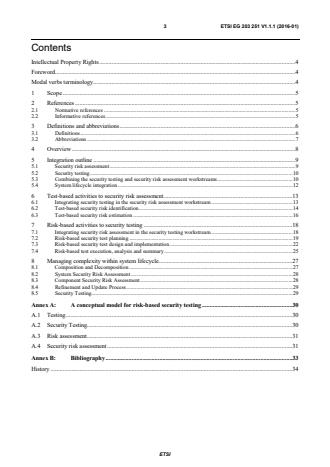 ETSI EG 203 251 V1.1.1 (2016-01) Methods for Testing & Specification; Risk-based Security Assessment and Testing Methodologies - MTS