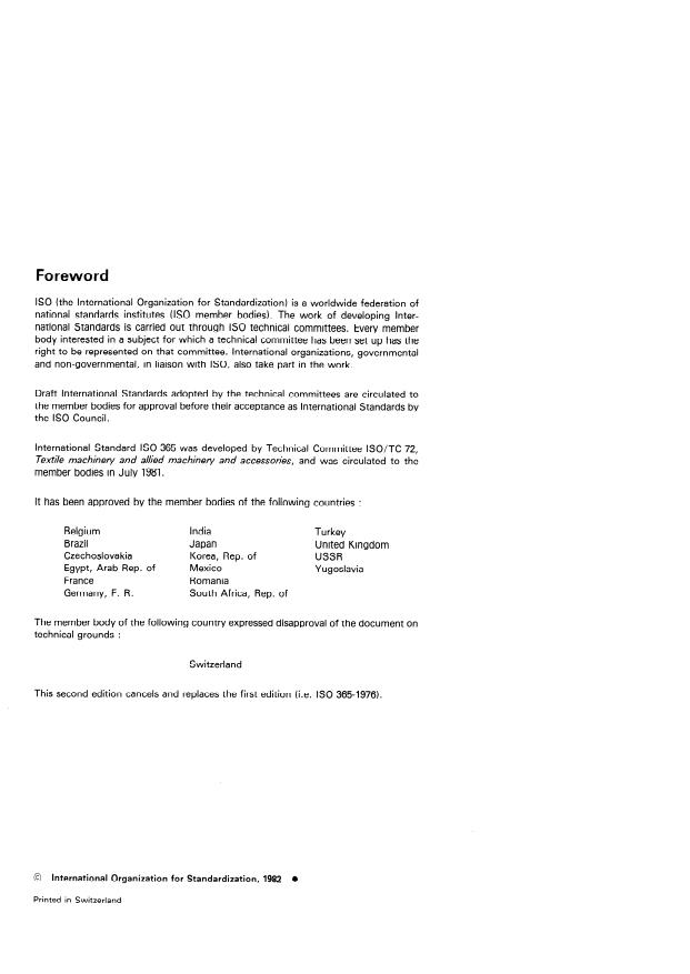 ISO 365:1982 ISO 365:1982 - Textile machinery and accessories -- Twin wire healds with inset mail for Jacquard weaving - Page 2 preview
