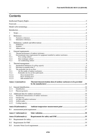 ETSI ES 203 156 V1.2.0 (2014-06) - Environmental Engineering (EE); Thermal Management requirements for outdoor enclosures