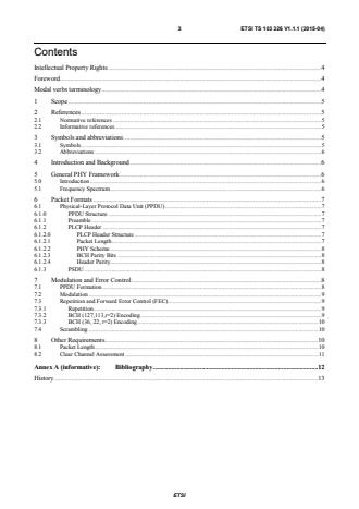ETSI TS 103 326 V1.1.1 (2015-04) - Smart Body Area Network (SmartBan); Enhanced Ultra-Low Power Physical Layer