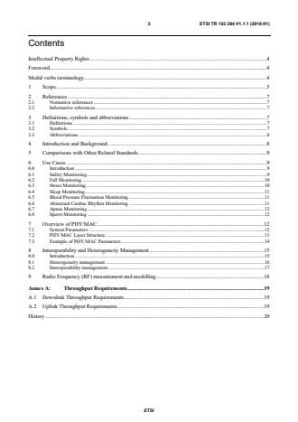 ETSI TR 103 394 V1.1.1 (2018-01) - Smart Body Area Networks (SmartBAN); System Description