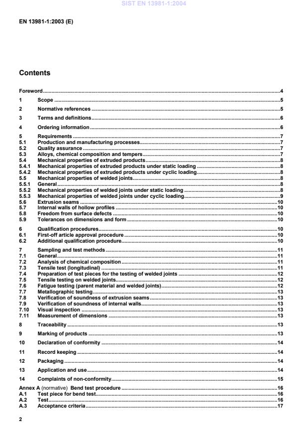 EN 13981-1:2003 EN 13981-1:2004 - Page 4 preview