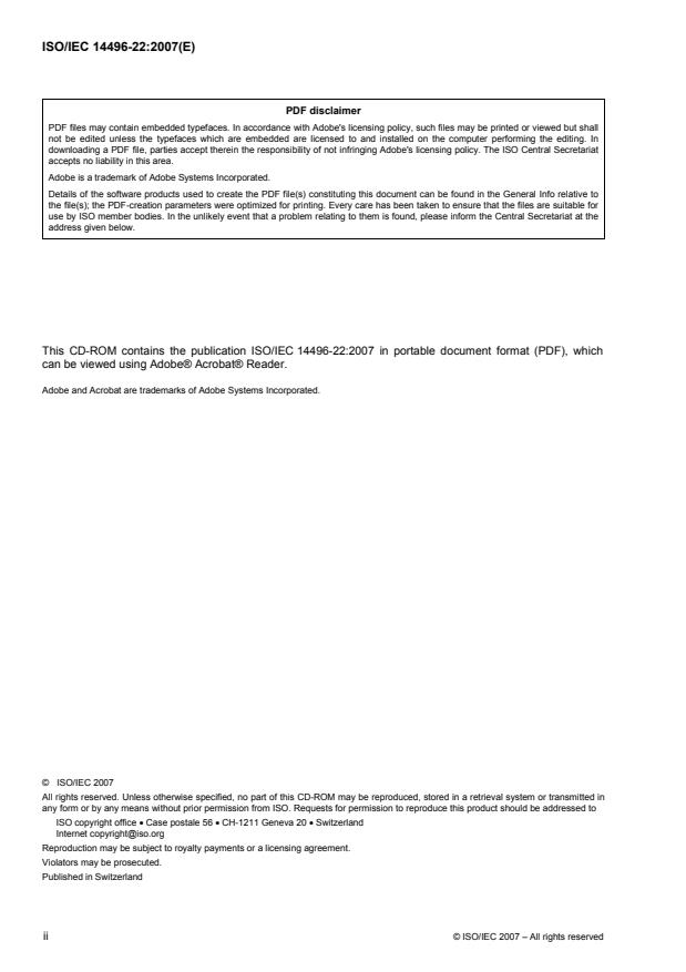 ISO/IEC 14496-22:2007 ISO/IEC 14496-22:2007 - Information technology -- Coding of audio-visual objects - Page 2 preview