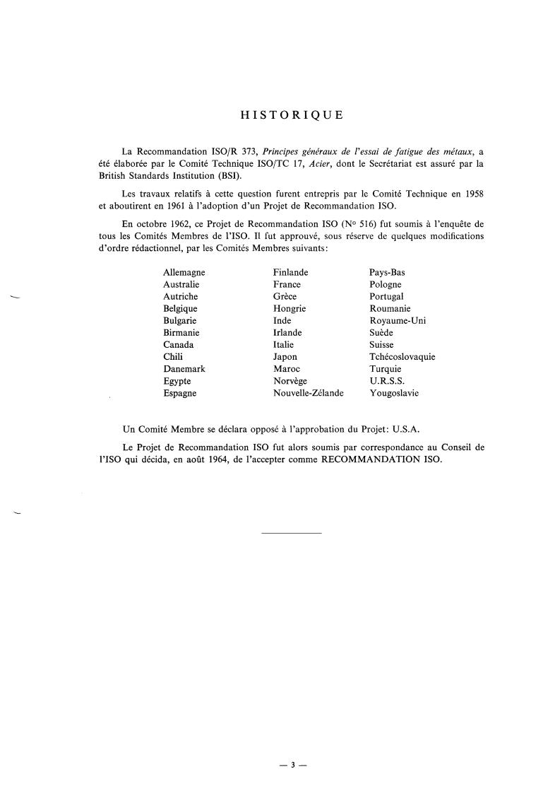 ISO/R 373:1964 - General principles for fatigue testing of metals
Released:8/1/1964