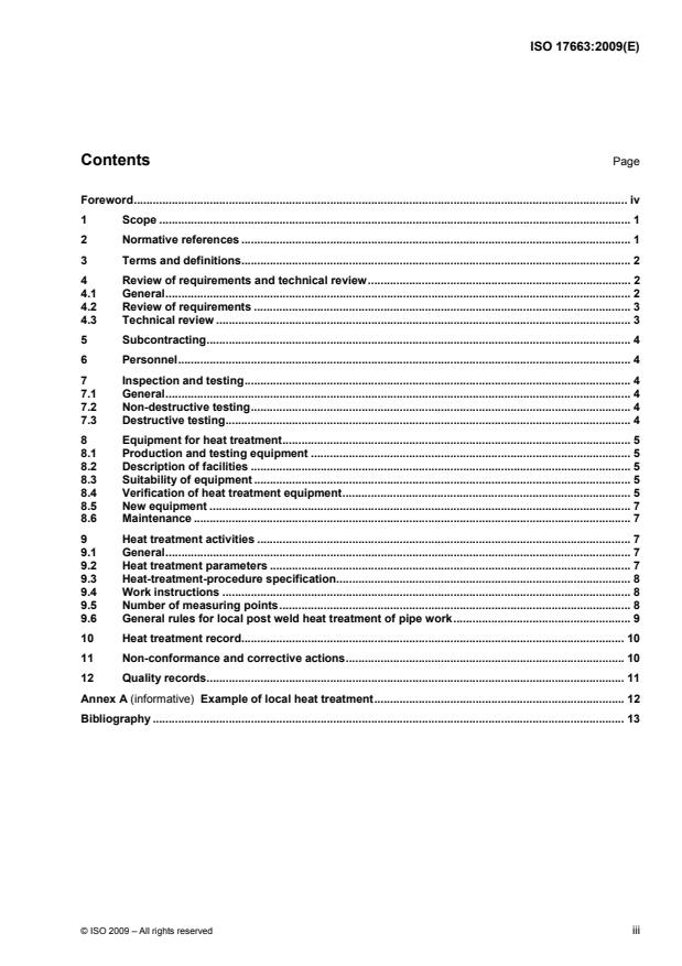 ISO 17663:2009 - Welding -- Quality requirements for heat treatment in connection with welding and allied processes