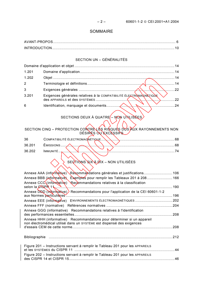 IEC 60601-1-2:2001 IEC 60601-1-2:2001+AMD1:2004 CSV - Medical electrical equipment - Part 1-2: General requirements for safety - Collateral standard: Electromagnetic compatibility - Requirements and tests
Released:11/10/2004
Isbn:2831882508 - Page 4 preview