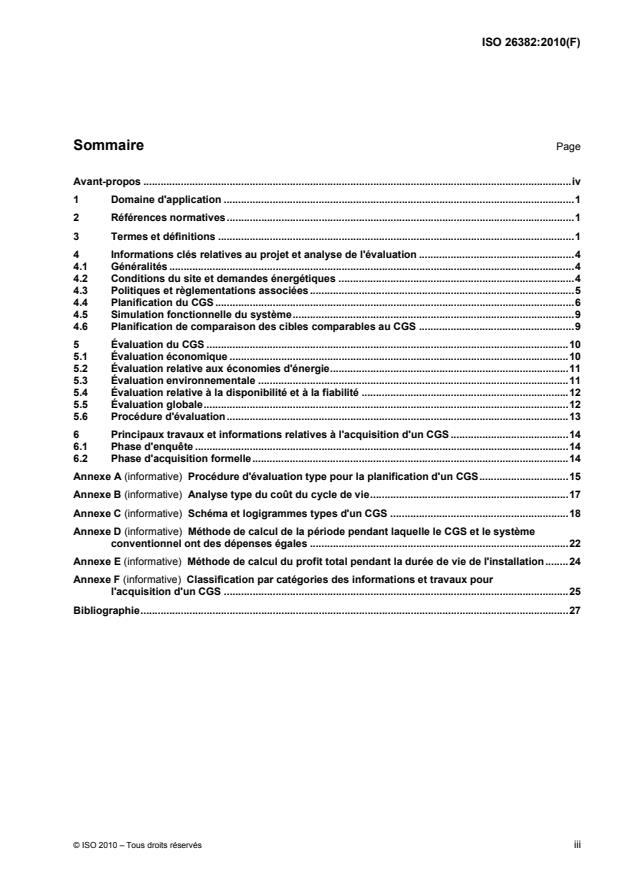 ISO 26382:2010 - Systemes de cogénération -- Déclarations techniques pour la planification, l'évaluation et l'acquisition
