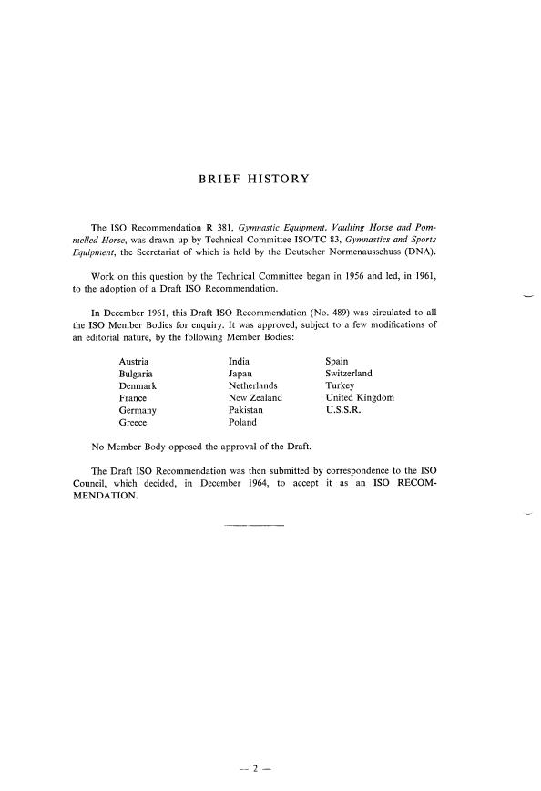 ISO/R 381:1964 ISO/R 381:1964 - Withdrawal of ISO/R 381-1964 - Page 2 preview