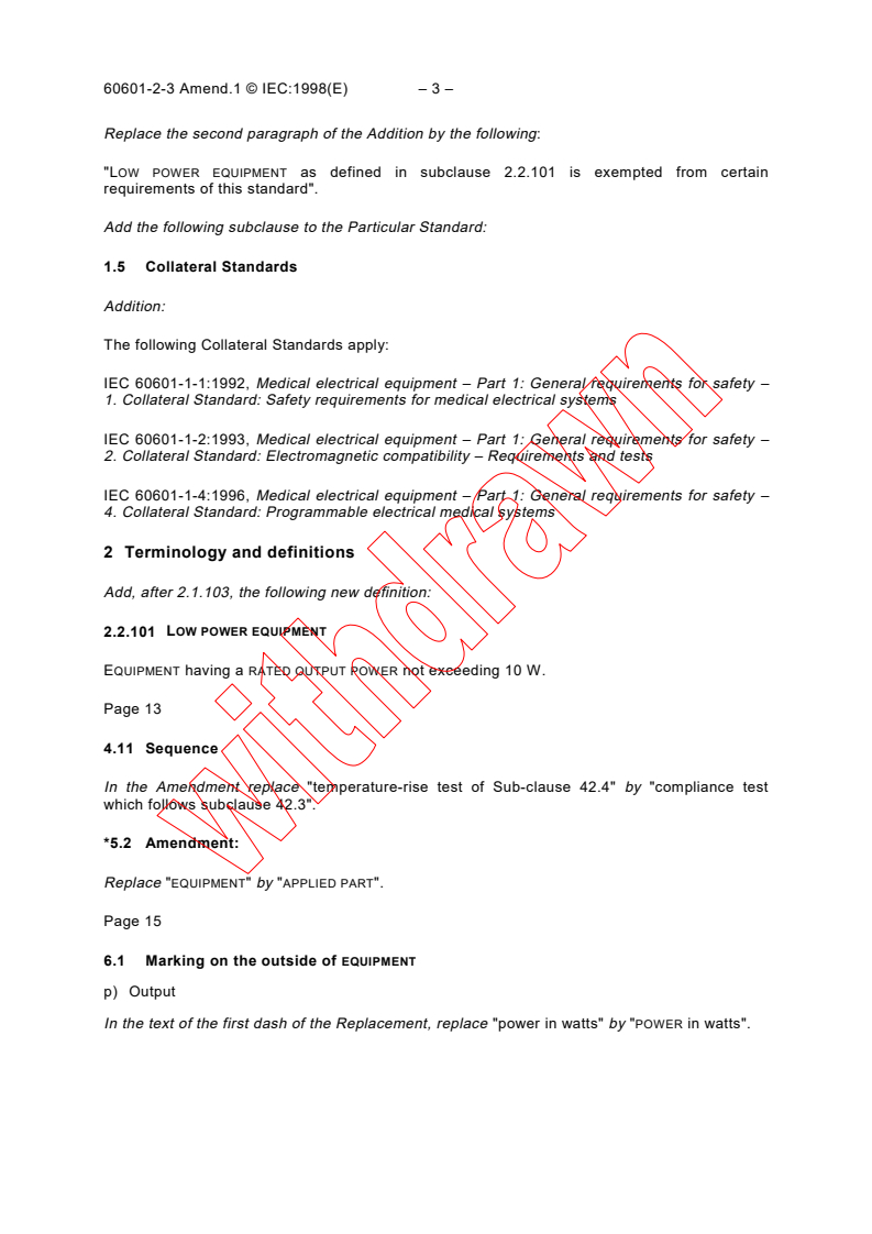 IEC 60601-2-3:1991/AMD1:1998 - Amendment 1 - Medical electrical equipment - Part 2-3: Particular requirements for the safety of short-wave therapy equipment
Released:9/30/1998
Isbn:283184505X