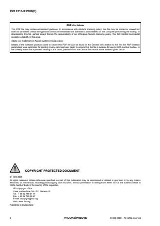ISO 8116-3:2008 ISO 8116-3:2008 - Textile machinery and accessories -- Beams for winding - Page 2 preview