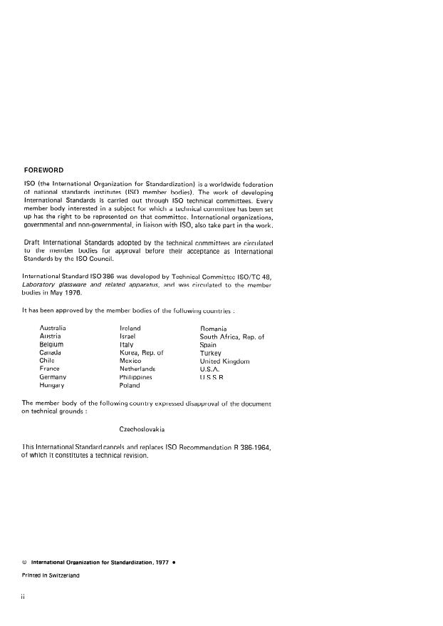 ISO 386:1977 ISO 386:1977 - Liquid-in-glass laboratory thermometers -- Principles of design, construction and use - Page 2 preview