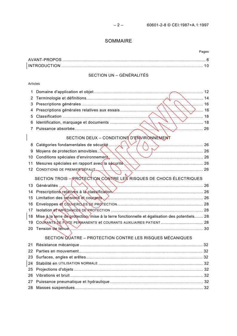 IEC 60601-2-8:1987 IEC 60601-2-8:1987+AMD1:1997 CSV - Medical electrical equipment - Part 2-8: Particular requirements for the safety of therapeutic X-ray equipment operating in the range 10 kV to 1 MV
Released:4/16/1999
Isbn:2831847443 - Page 4 preview